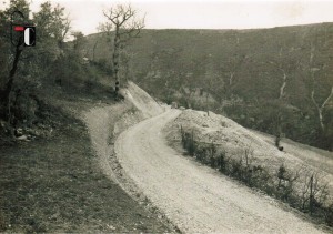 Anni '60 - Consorzio di bonifica della Valle del Tenna - Strada Acquacanina - Fonte Trocca in comune di Acquacanina