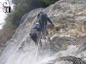 Montaggio reti S.S. 18 Tirrena Inferiore loc. Cuccaro Vetere