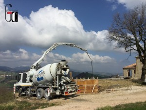 Fasi di getto con pompa